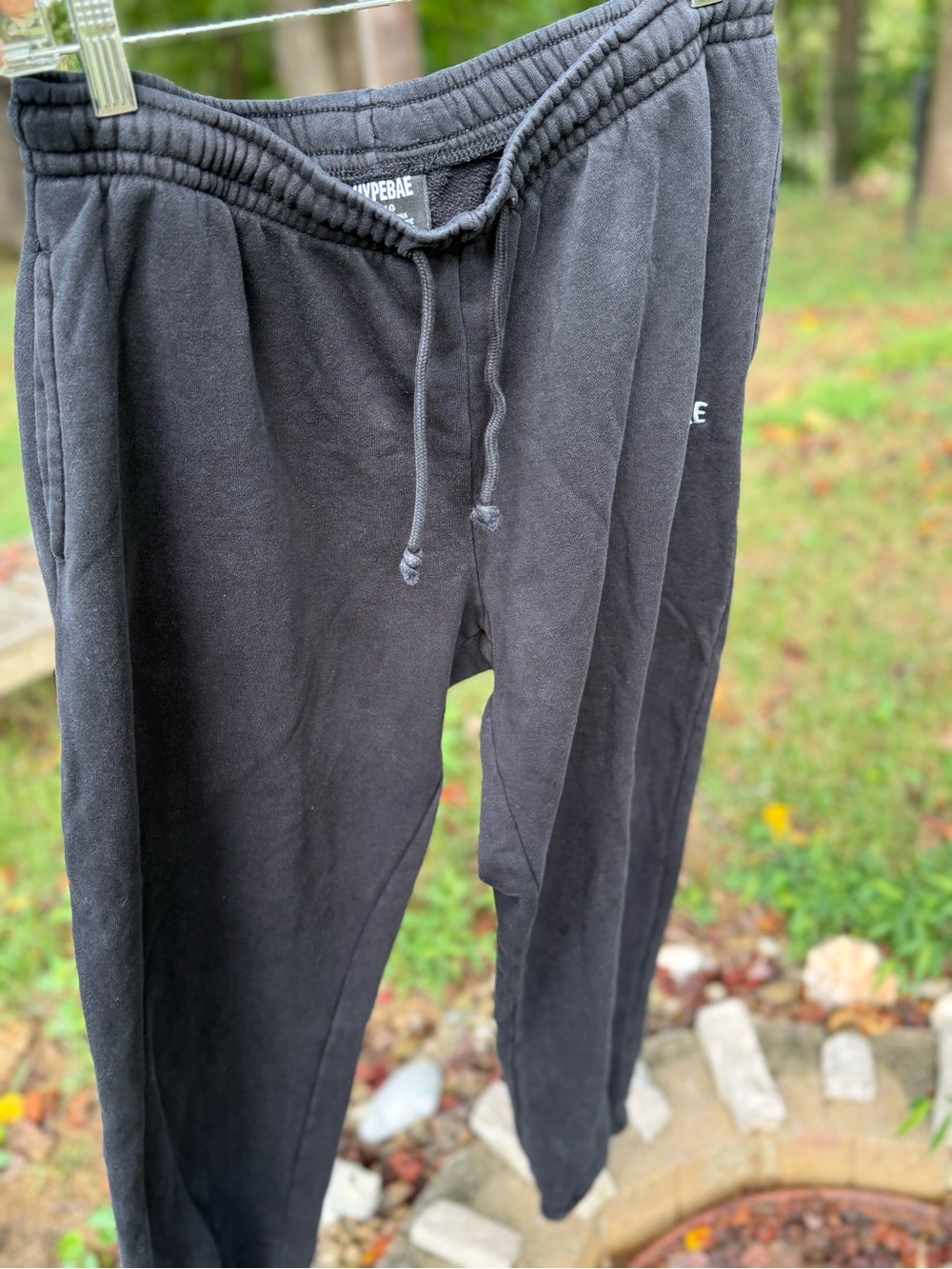 HypeBae Black Men's Joggers with Drawstring Waist